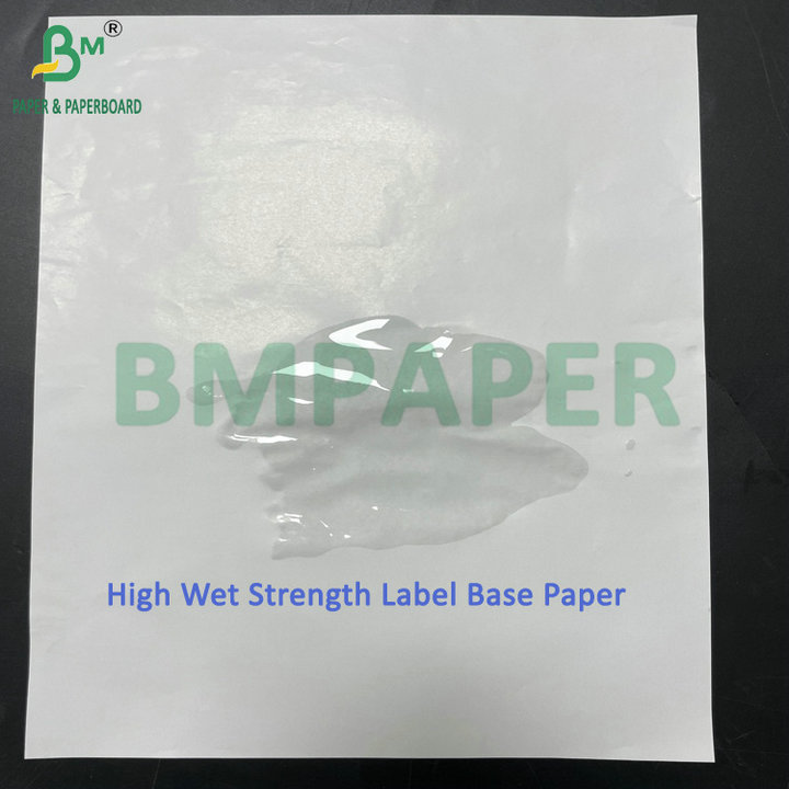65gsm 67gsm C1S High Wet Strength Beer Bottle Label Base White Paper