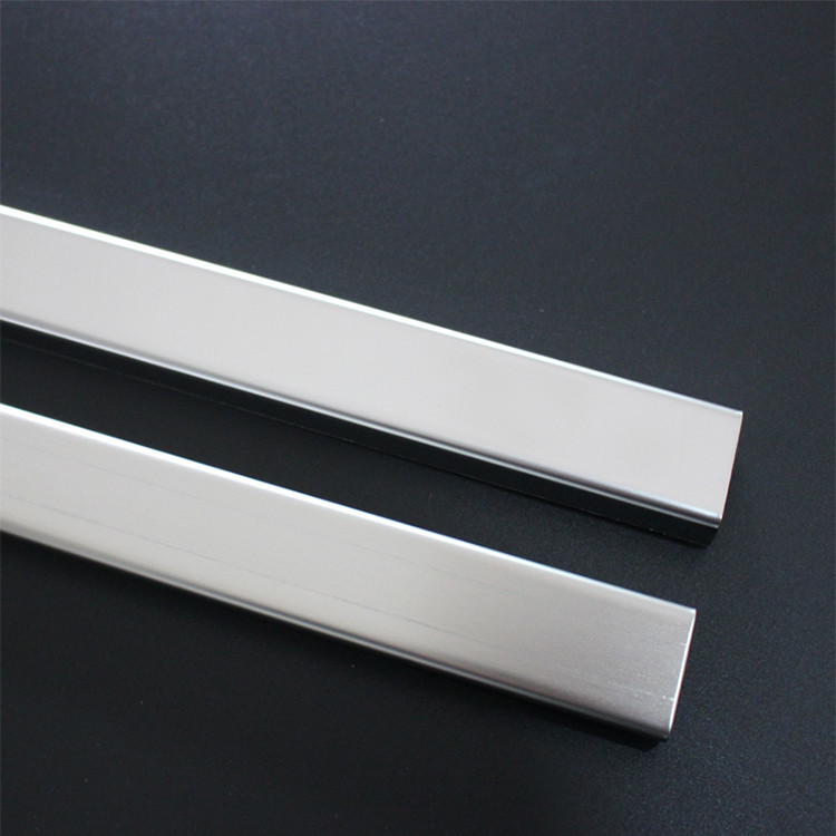 hairline nickel silver colored stainless steel trim metal trim
