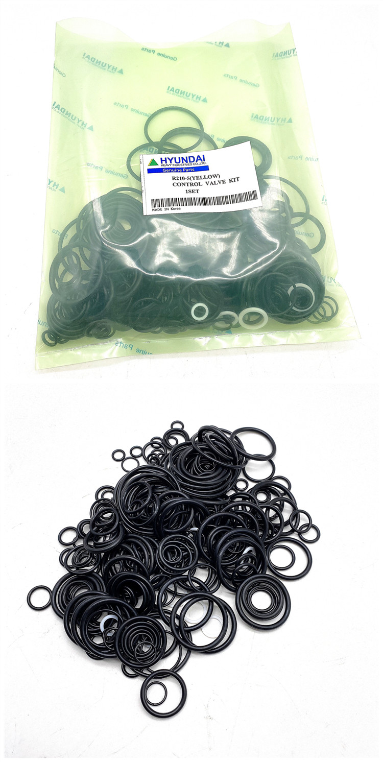 R210-5 Control Valve Seal Kit Nitrile Rubber Material 90-95 Shore A
