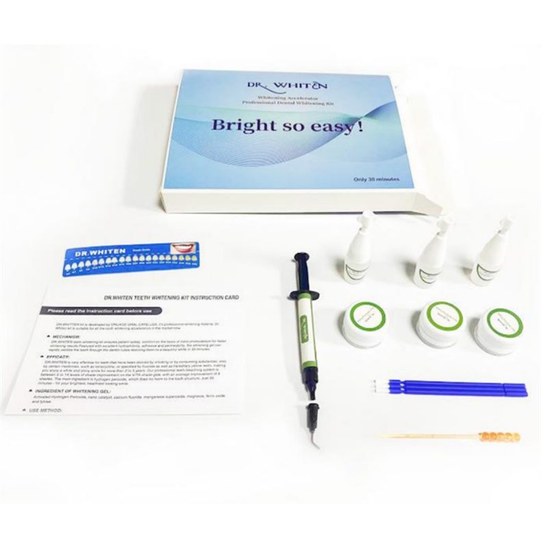 Dr Whiten Teeth Whitening Kit Effective 30 Minutes 35% Teeth Bleaching Gel