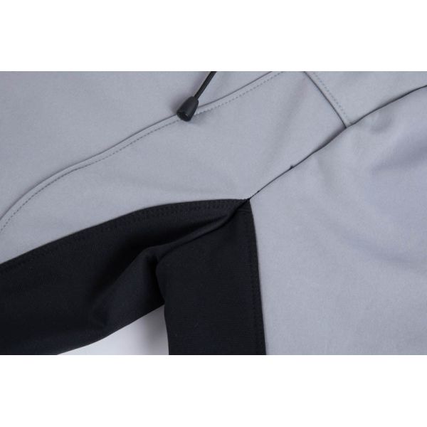 Fleece Lining Zip Up Hoodies Hooded Shell Jacket Zip Pockets