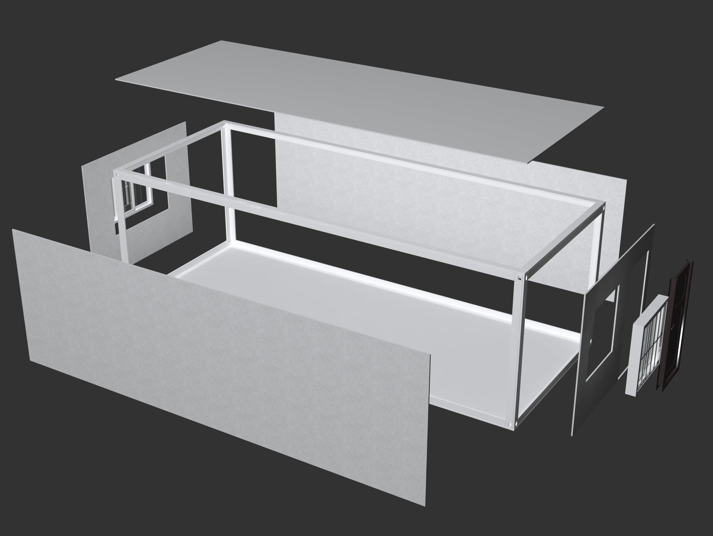 Detachable Prefabricated Container House with Toilet Customized Color OEM/ODM Support