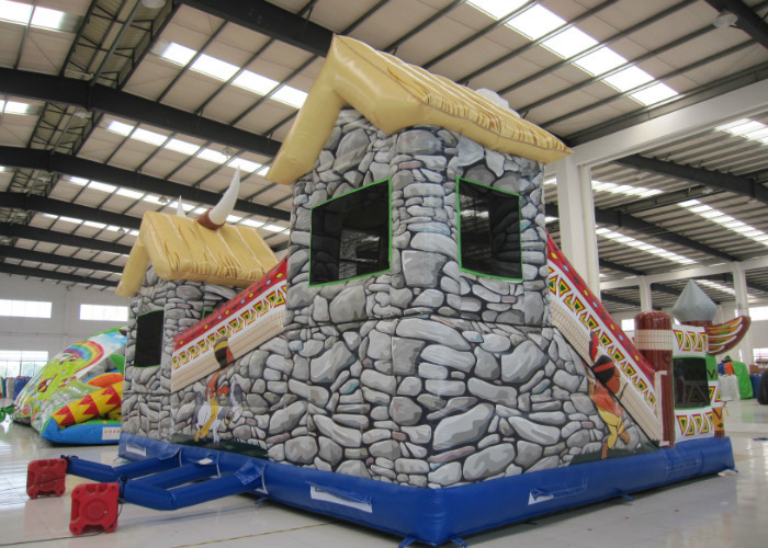 Indoor Ancient Indian Inflatable Fun City 8 X 6 X 5m Nontoxic Enviroment - Friendly