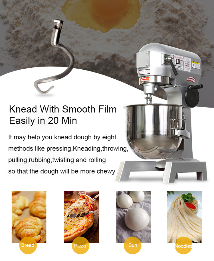 10L Planetary Stand Spiral Dough Mixer for Kitchen Equipment 220V Bread/Flour/Egg