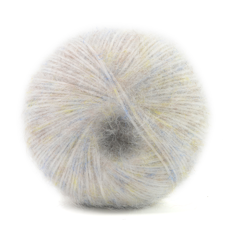 Recycle Polyester GRS Wool Alpaca Yarn Acrylic Nylon Air Covered Yarns For Hand Knitting
