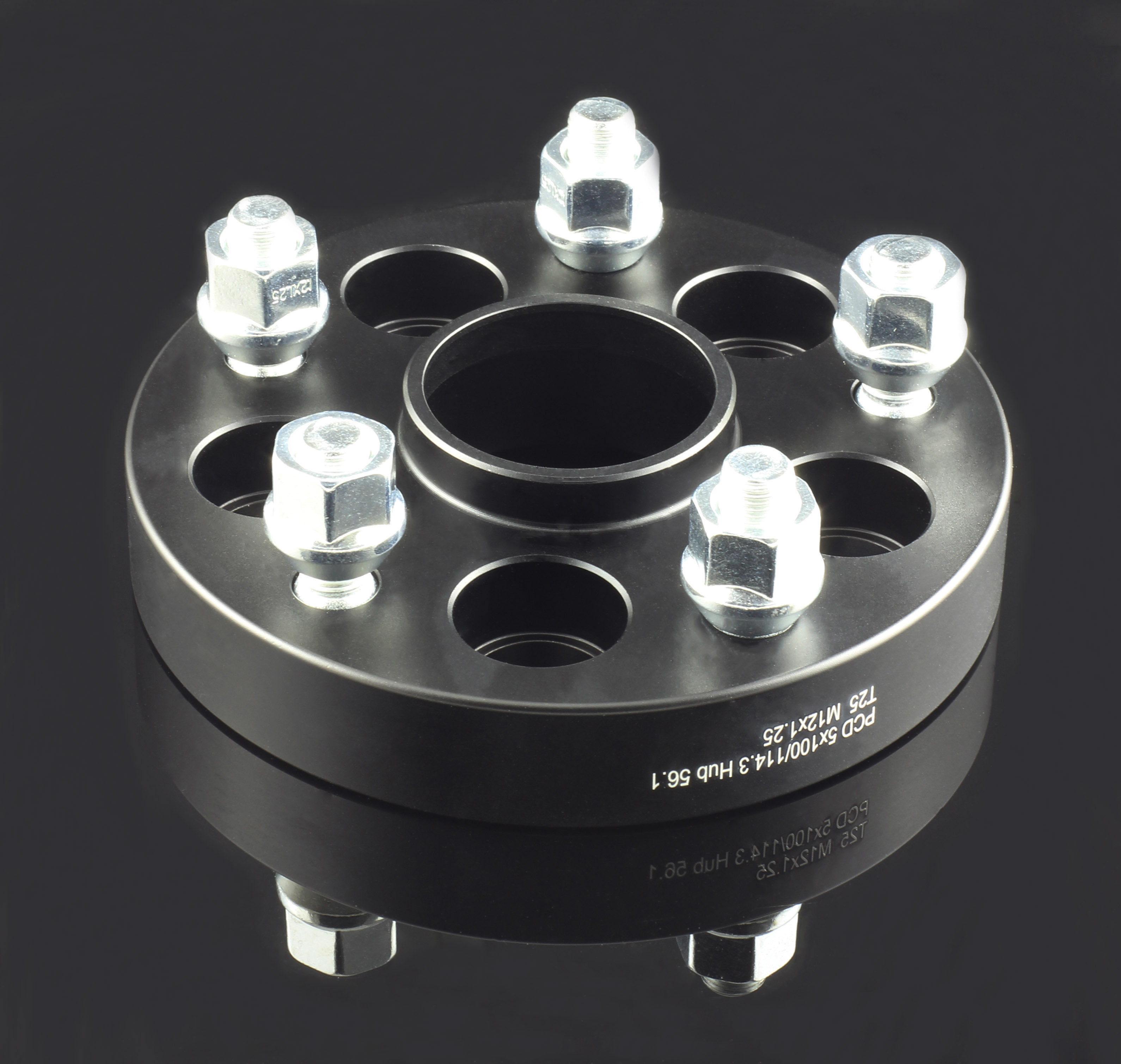 25mm Forged Aluminum Billet Hub Centric Wheel Spacer Adapter for SUBARU Bolt Pattern 5x100 to 5x114.3