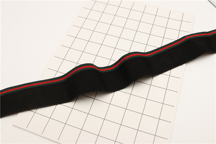 Custom Logo Polyester Rubber Band for Shoes Underwear Garment Jacquard Elastic Band