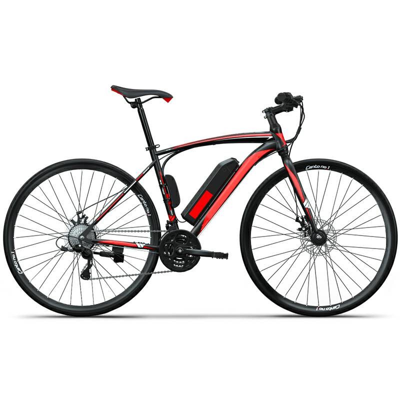 XC550 350w Electric Assist Road Bike Lightweight 700Cx35C High Carbon Frame