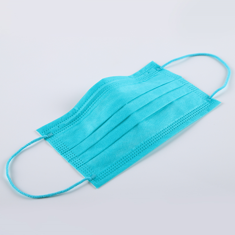 Green Disposable Mouth Mask 4 Ply Disposable Earloop Face Mask