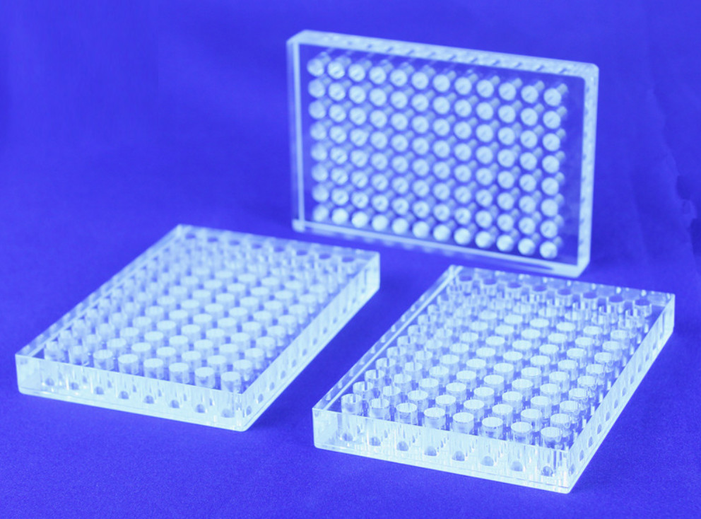 Ultraviolet Transparent Quartz 96 Well Plate For Microplate Reader