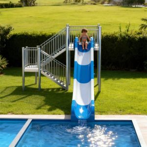 High-Speed Water Slide Fiberglass Material Residential Hotels Parks Swimming
