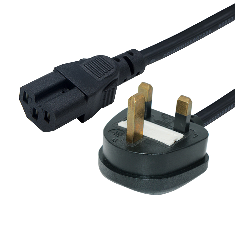 IP11 Home Appliance Power Cord 0.5m With 3 Core H05VV-F Cable 3*0.75/1.0/1.5mm2