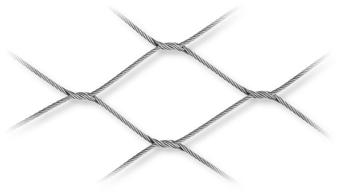 8 Advantages of Stainless Steel 2.0mm 60x60mm  Eye Size Cable Wire Mesh 2