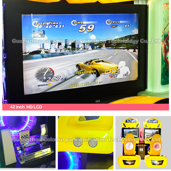 Simulator arcade game machine smart card reader dirty drivin coin operated car racing game machine