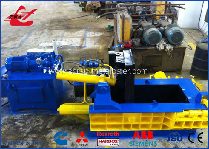 Automatic Baler Metal Press Machine , High Capacity Metal Scrap Baler Machine