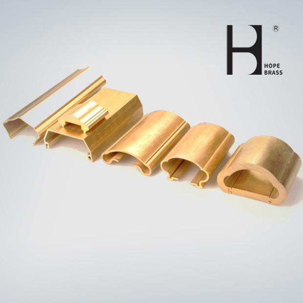 Luxurious Copper Brass Rail Hardware C38000 Alloy Brass Rail Profiles