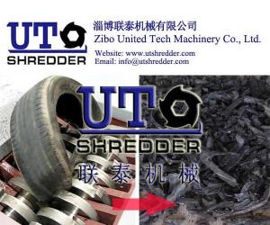 Buy cheap Tire recycling machine/Two rotor crusher/Scrao tire slice cutter/Waste tire cutting/Tyre crushing machine/Tyre shredder product