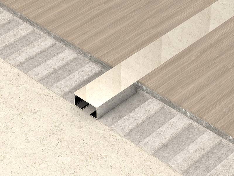 Bright Stainless Steel Tile Trim 12mm Steel Tile Edge Trim Silver