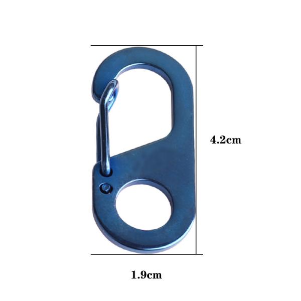 Spring Buckle Snap Stainless Steel Key Chain Carabiner Hook Keychain Key Ring EDC Tool