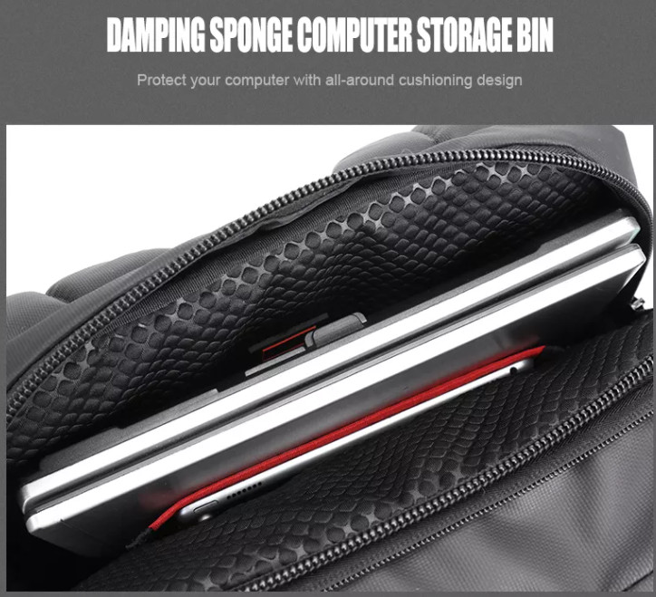 43.5cm Business Laptop Backpack OEM Multi Function Smart Backpack For Travelling