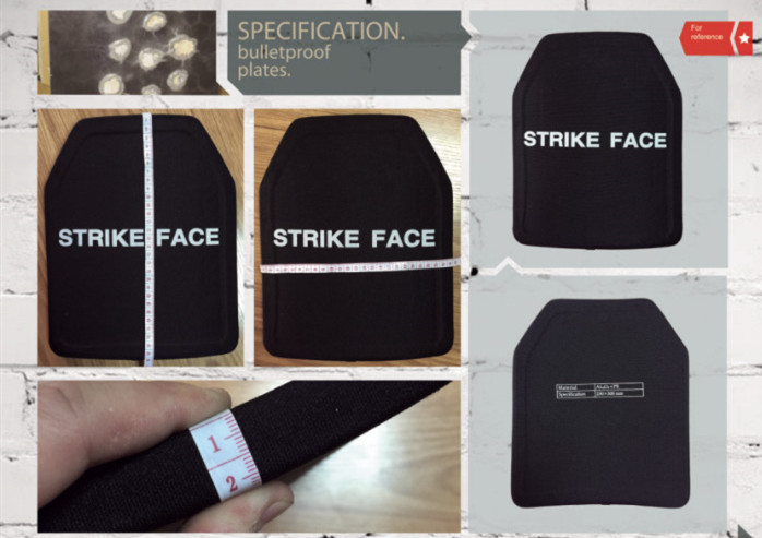 Aluminum Oxide Ceramics Military Armor Plates , Light Insert Hard Armor Plates
