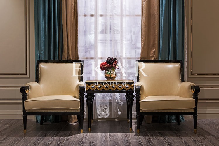 Royal Armchair Designer Armchair Vintage Armchair Fabric Armchair Waiting Rooms Chai TS001