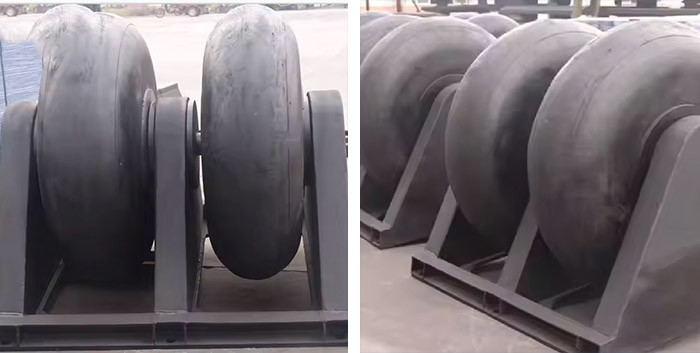 Black Roller Fender Low Maintenance Requirements High Load Capacity