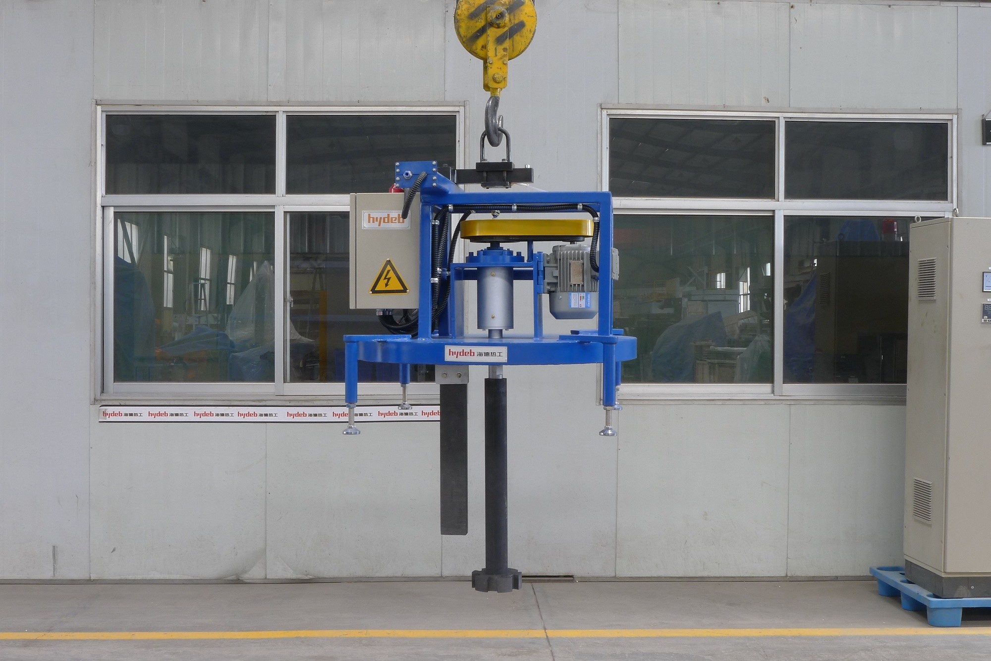 Gas Refining 60% Rotary Degassing Unit For Aluminium Transfer Ladle Degassing