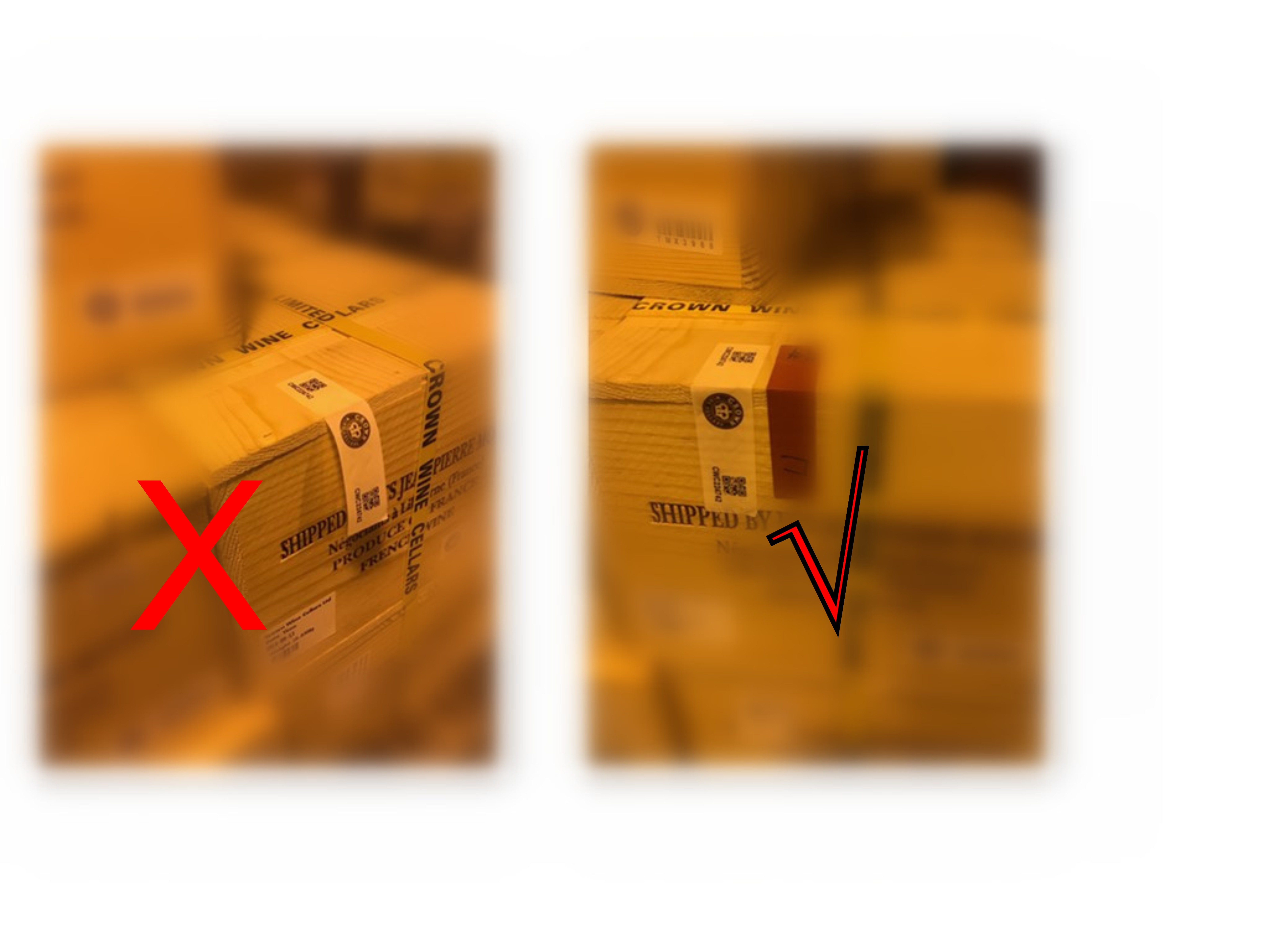 Strong Adhesive Non Residue Security Labels Applied for Wooden Box