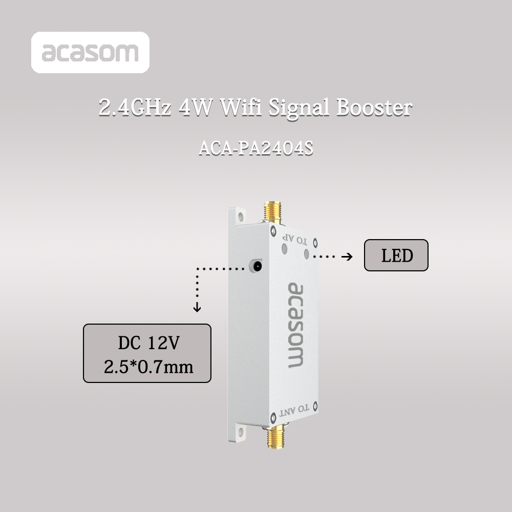 6-18V Voltage 2.4 Ghz Wifi Signal Booster For Drones 4W Power 2400-2500MHz