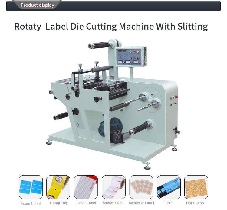 120m/Min Automatic Rotary Die Cutting Machine Rotary Label Die Cutter With Slitter