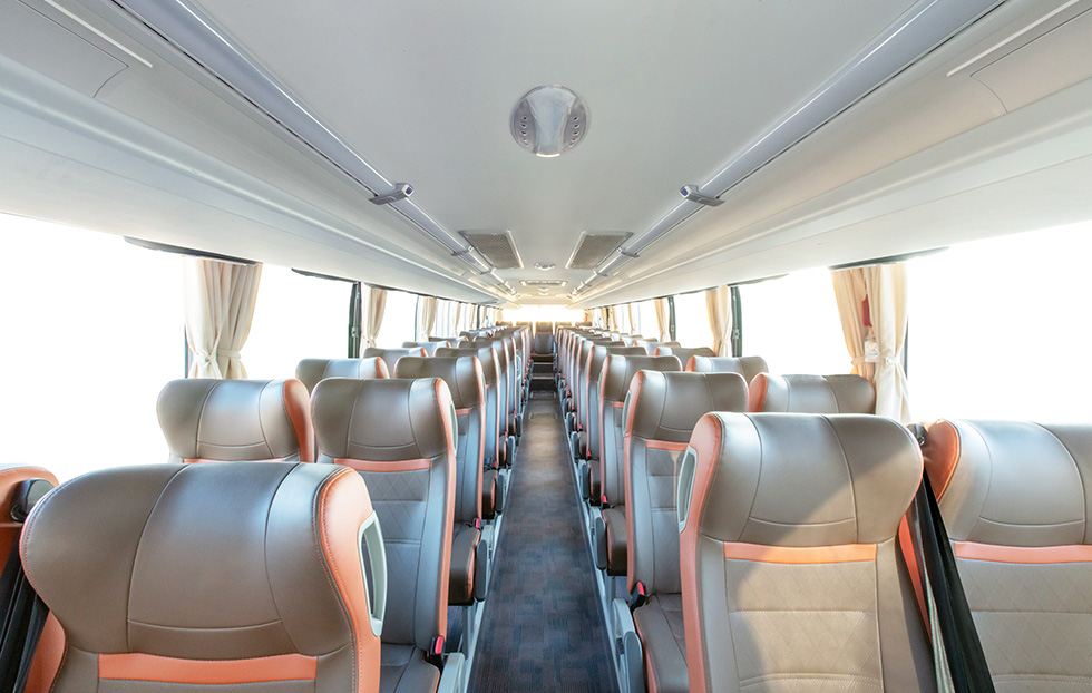 56 Seats Used Diesel Tour Coach Buses with 4 6L Engine Capacity and Left Drive