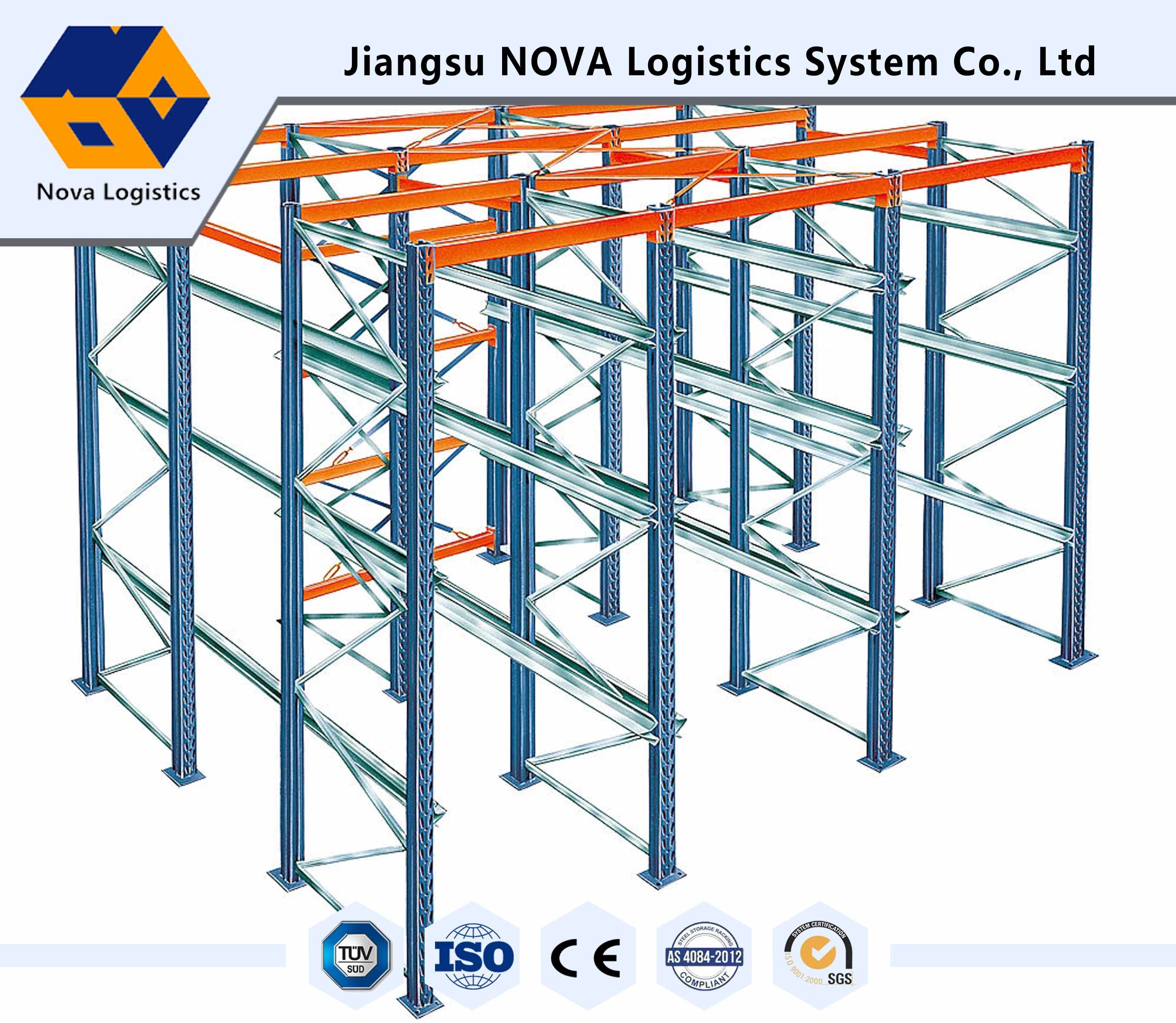 Corrosion Protection Drive In Pallet Racking Heavy Duty For Warehouse Storage