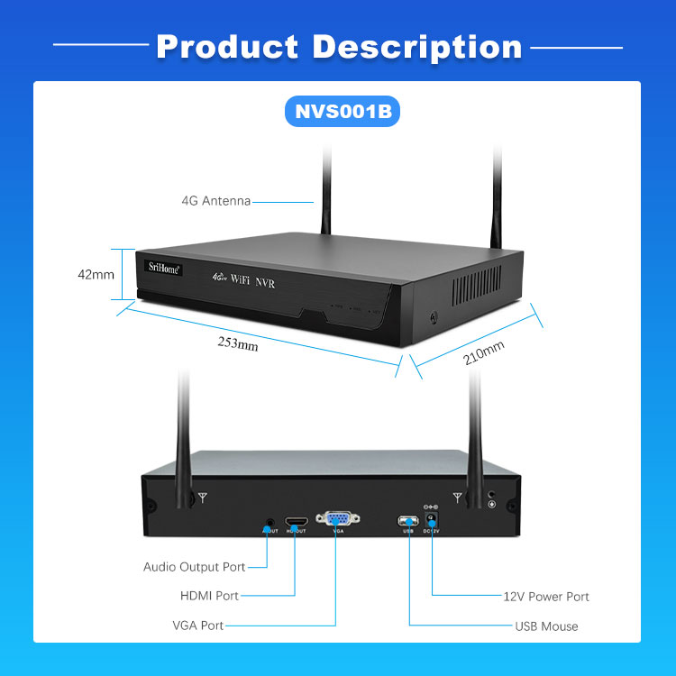 wireless security camera system Wifi cctv camera 8ch network video recorder 8 Channel Camera