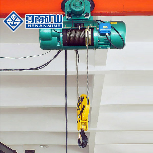 Warehouse Blue 3T Electric Wire Rope Hoist Lifting Height 30m