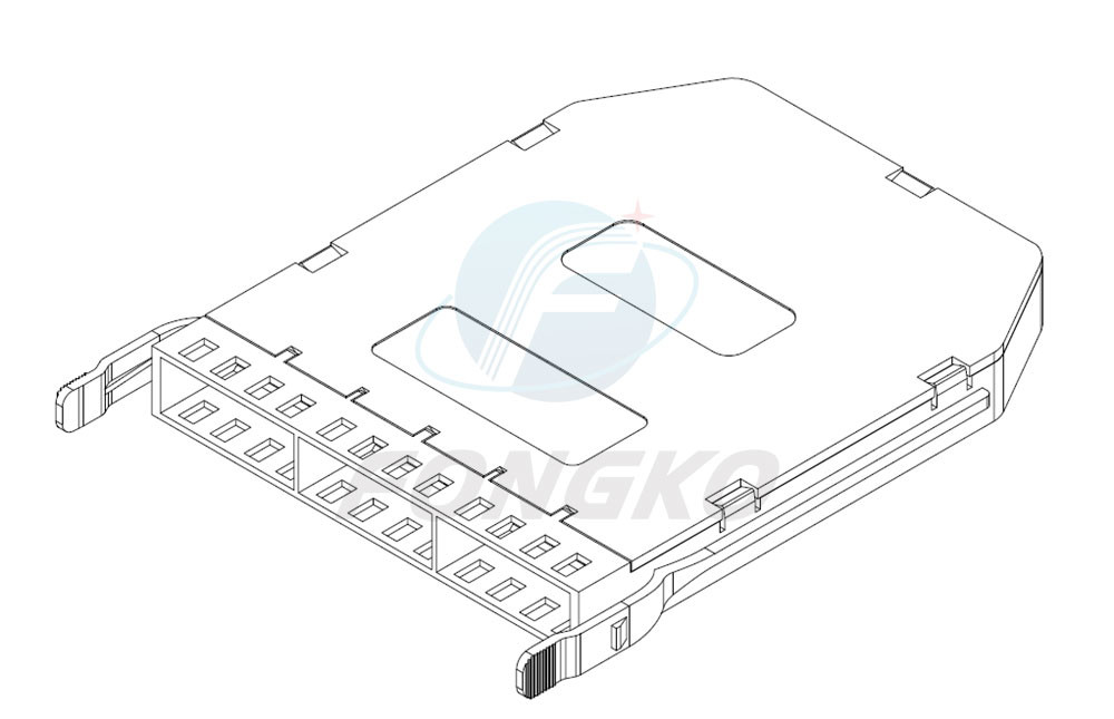 Compact Ultra Thin Fiber MPO MTP Cassette Module 12 Ports