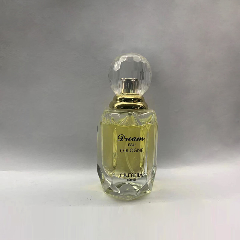 40ml Glass Luxury Perfume Bottles With Clear Ball Shape Surlyn Cap