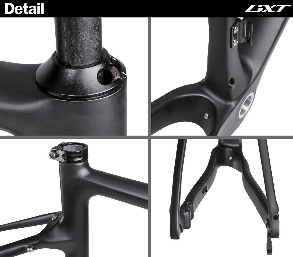 Carbon Fiber Gravel Bike Frame 700C Aero Shaping carbon road frame