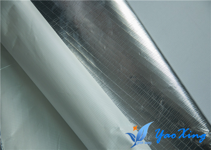 Sliver Aluminum Foil Fiberglass Cloth To Reflect Radiant Heat Away