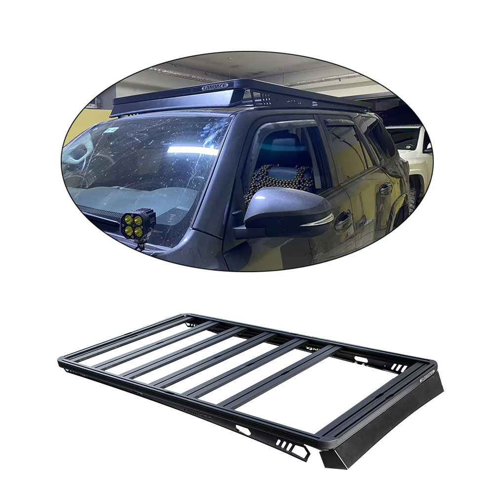 Black Aluminum 4Runner Accessories Rooftop Luggage Cargo Carrier Roof Rack with UV Resistance