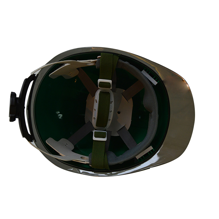 Construction Bi-color Brim ABS Head Protection Safety Helmet with Ratchet Adjustment