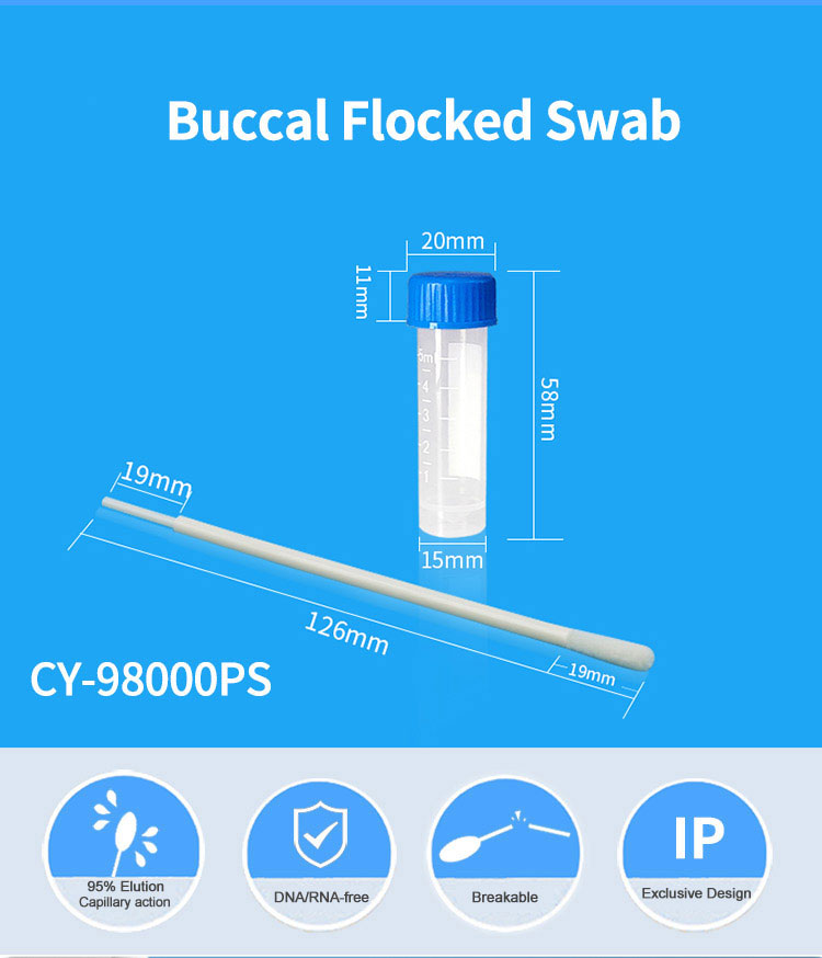 Medical Disposable Nylon Flocked Swab Sampling Tube Sampling Kit