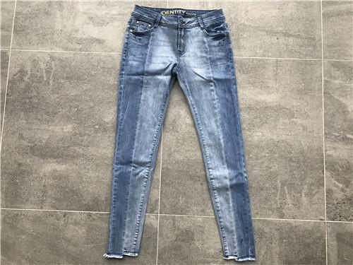 Custom Ladies Denim Jeans / Stretchy Skinny Jeans Womens Mid Rise Skinny Jeans