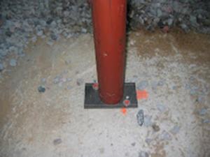 China High Corrosion Resistant Permanent Jack Post For Agricultural Structures on sale
