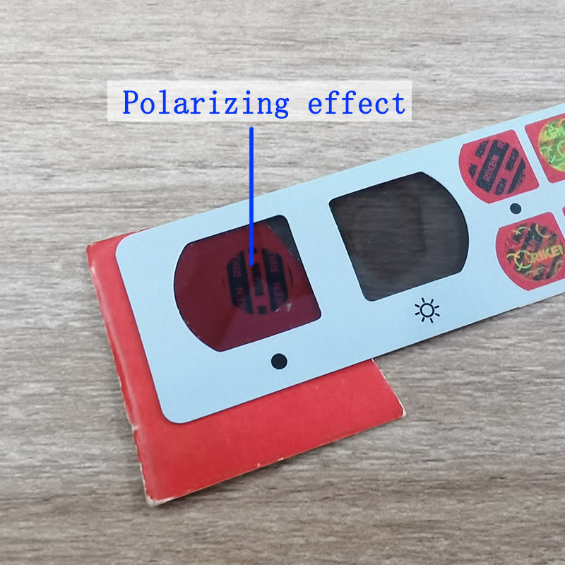 Polarized Custom Security Stickers Bronzing Round Trademark Stickers
