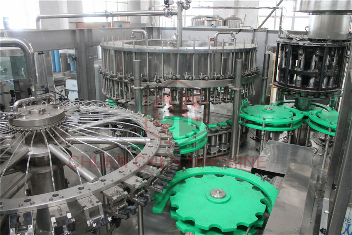 Vacuum Juice Glass Bottle Filling Machine 8000BPH Juice Bottling Machine