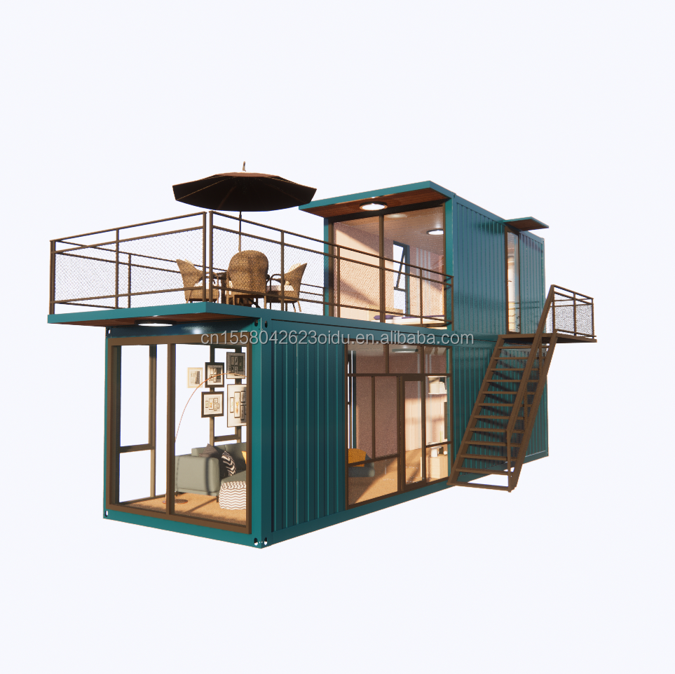 Hotel Prefab Modular Steel Container Homes Sentry Box Mobile Container House 20ft 40ft