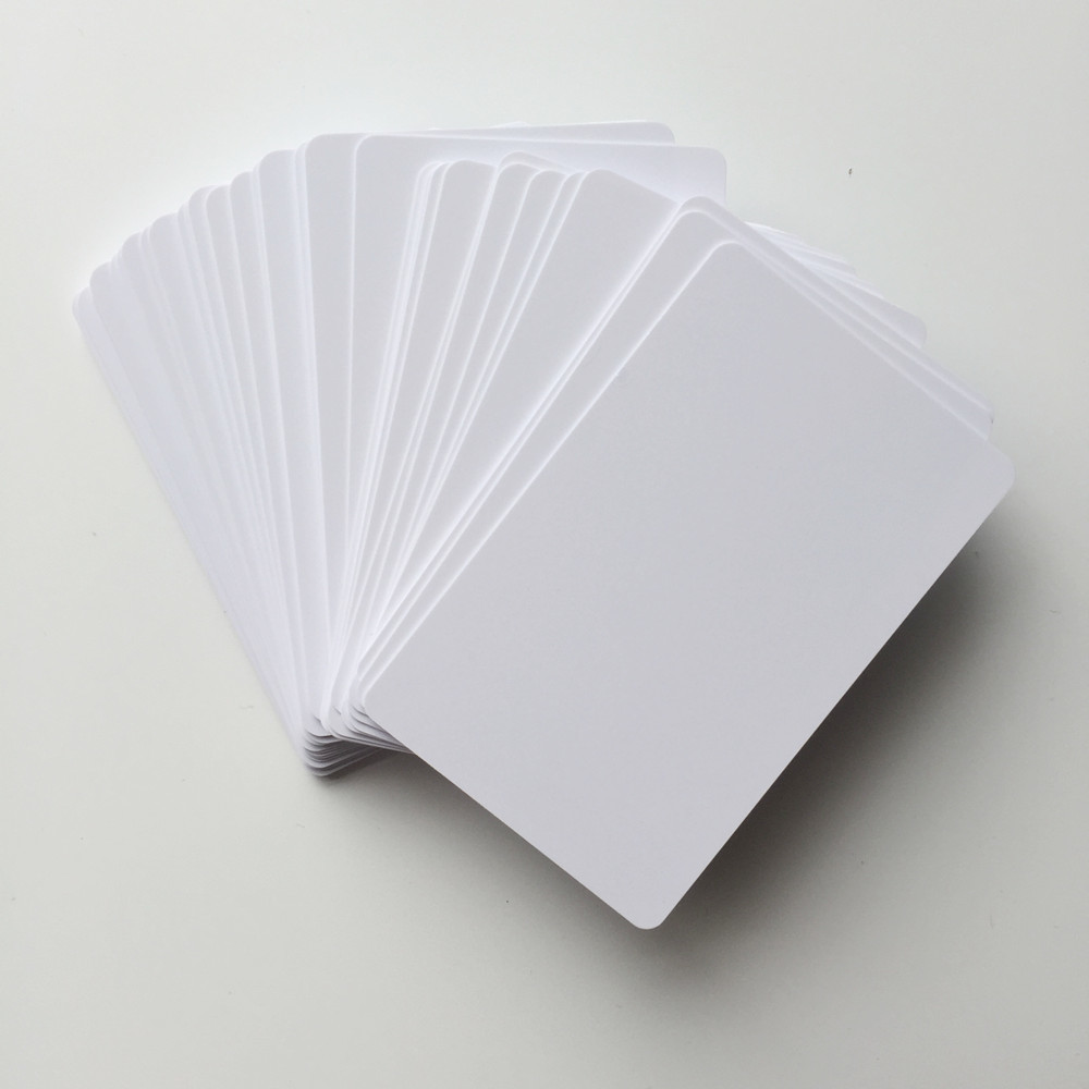 WHITE BLANK RFID THIN THICK PVC INKJET ID & CHIP CARD FM4442 FM4428 SLE5542 FOR Epson & Canon inkjet printer from China