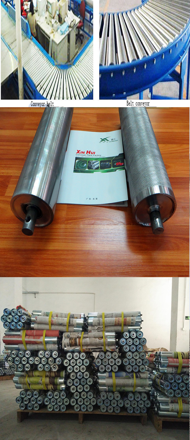 Stainless Steel Flexible Roller Conveyor , Automatic Roller Conveyor 0.4kW - 22kW