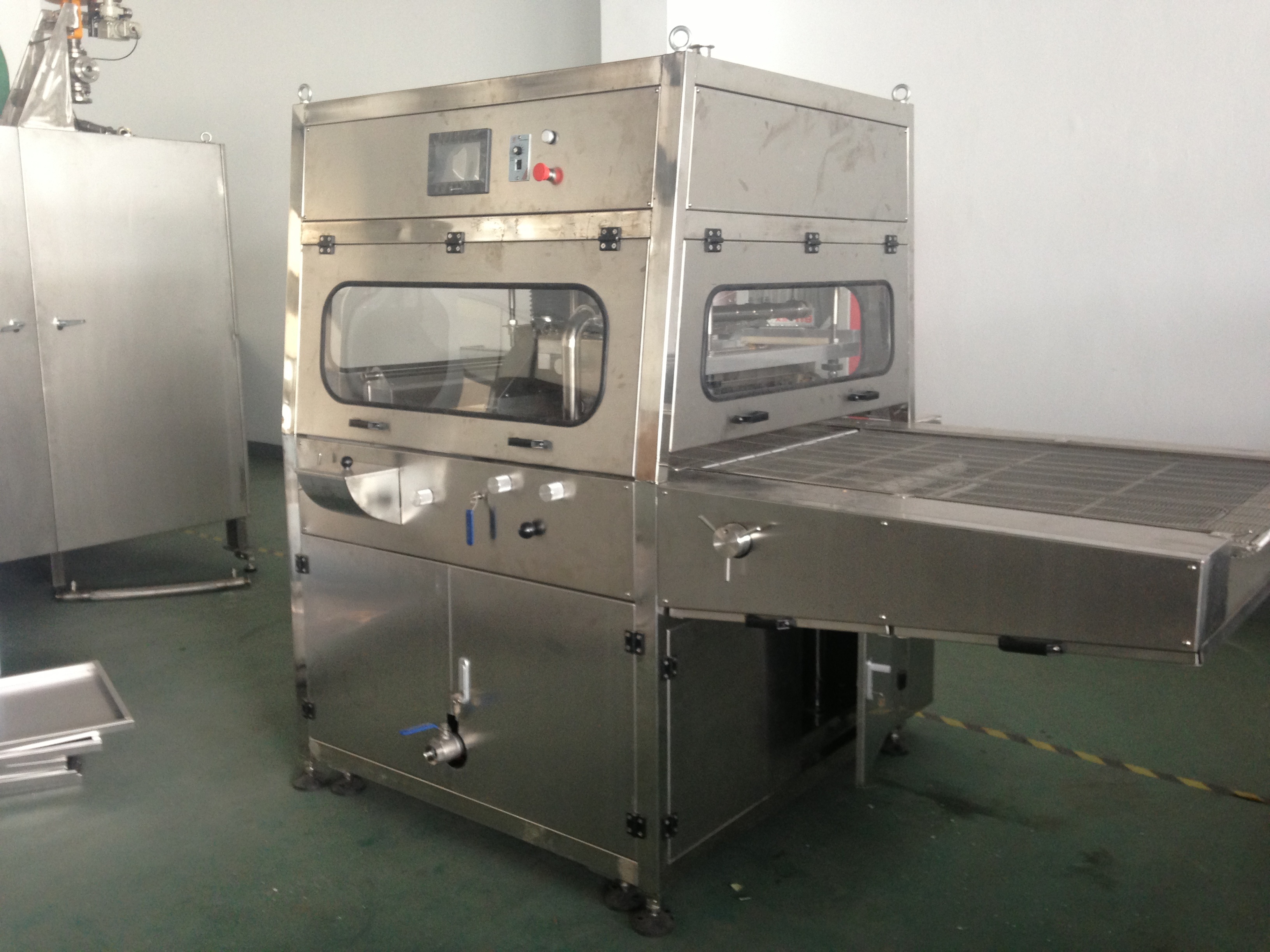 1000mm Width Chocolate Enrobing Machine With 14m Cooling Tunnel